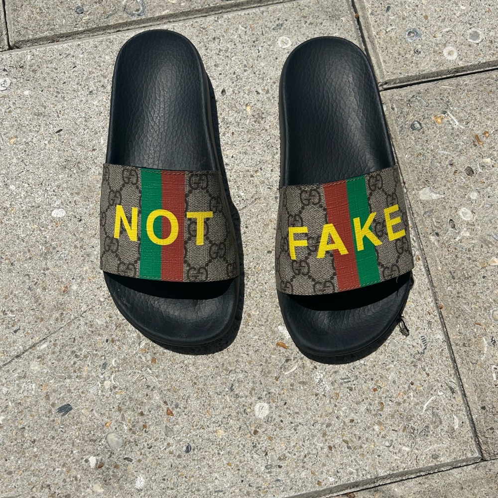 Authentic Gucci Slides - Picture 2 of 5